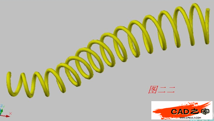 AutoCAD 2008三维教程：环形弹簧及弧线弹簧的几种画法_中国教程网