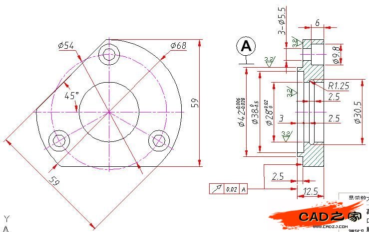 AutoCAD二维教程：细说机械零件轴测图的画法_中国教程网