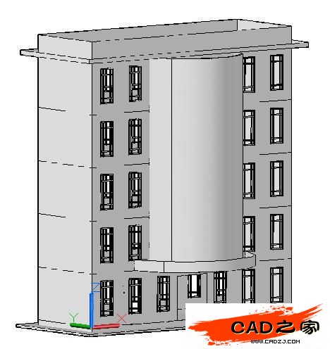 AutoCAD 2011新功能教程：曲面命令创建楼房_中国教程网