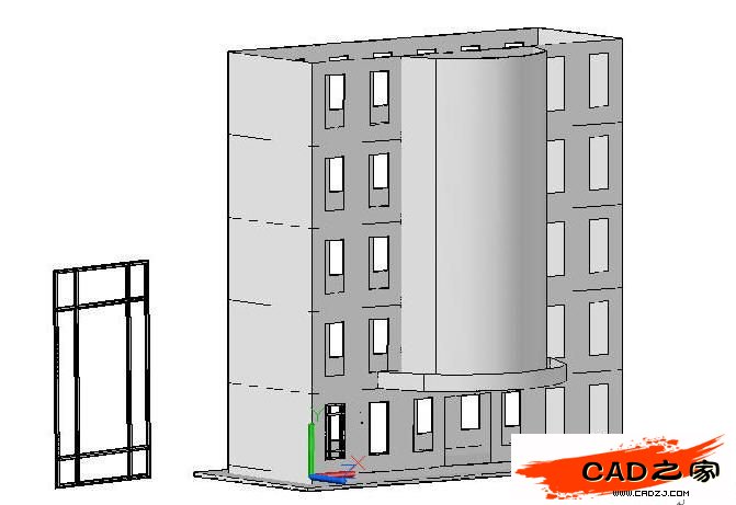 AutoCAD 2011新功能教程：曲面命令创建楼房_中国教程网