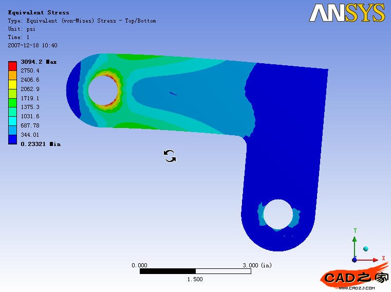 ANSYS Workbench 的一个简单的结构分析实例 - 山高人为峰 - 山高人为峰的博客