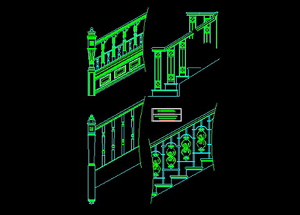 CAD室内设计施工图常用图块之楼梯（CAD素材）