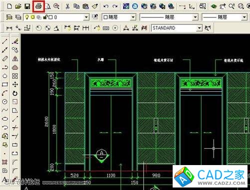 CAD技巧教程：将CAD图形输出为JPG图片