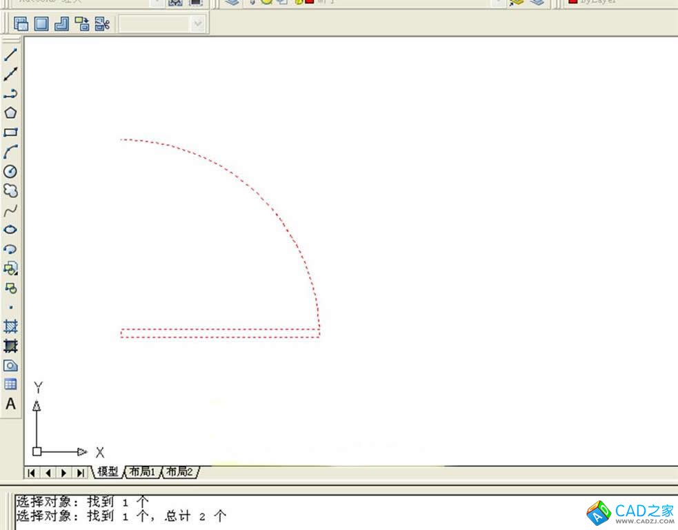 CAD中如何画门图形并创建块