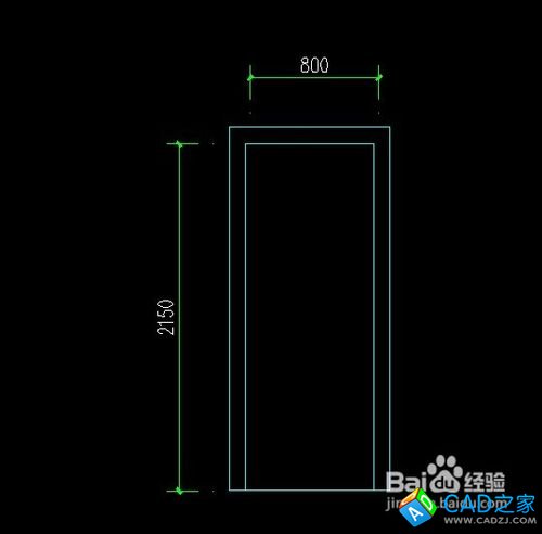 CAD怎么制作房间门立面图