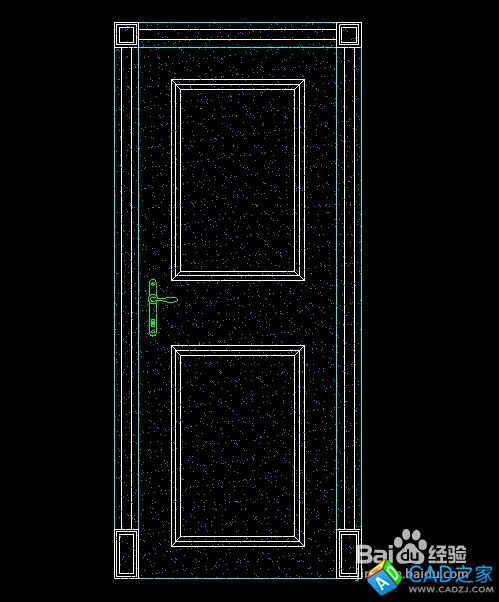 CAD怎么制作房间门立面图