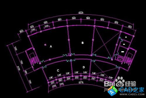 CAD怎么制作弧形户型图