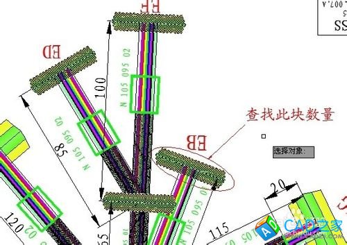 CAD中怎样查看块的数量?