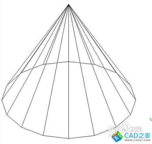如何用cad快速画圆锥面曲面