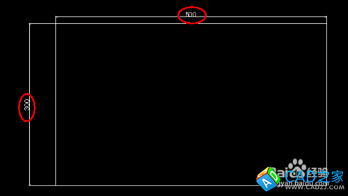 教你在cad中快速画矩形