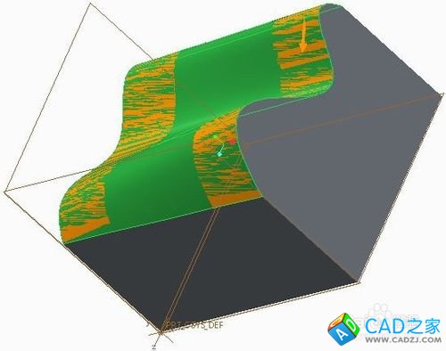 PROE怎样用边界混合做实体化切除？