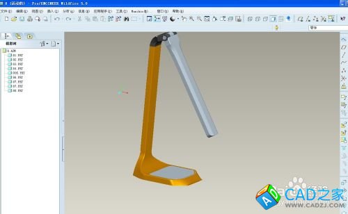 proe5.0怎么给实体添加颜色