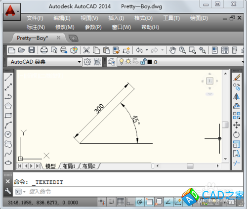 cad怎么画角度