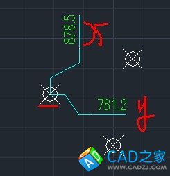 cad教程之标注命令：[4]坐标标注