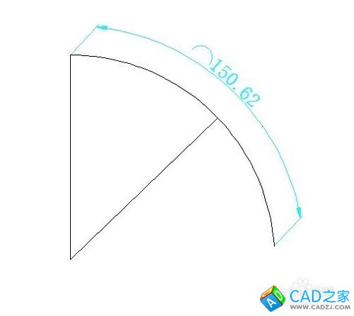 CAD如何绘制指定长度的弧线