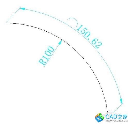 CAD如何绘制指定长度的弧线