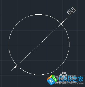 cad教程之标注命令：[7]直径标注