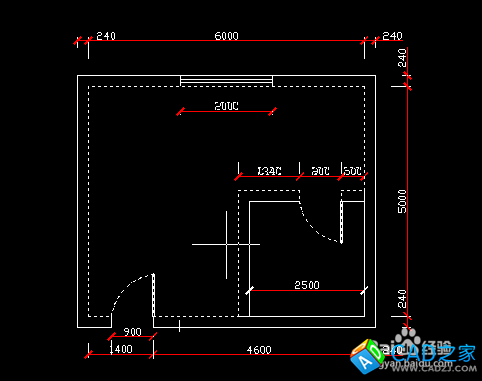 cad 2008自学教程：[2]cad画出房间的结构