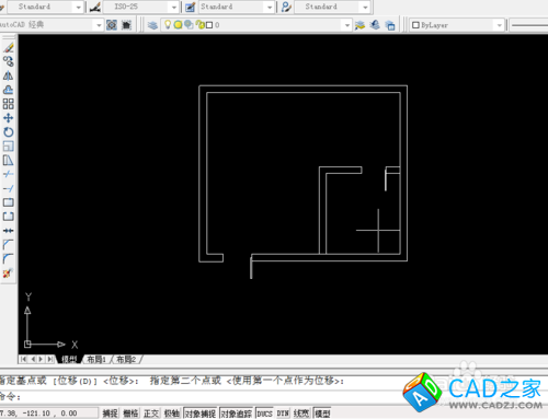 cad 2008自学教程：[4]cad房间门怎么画