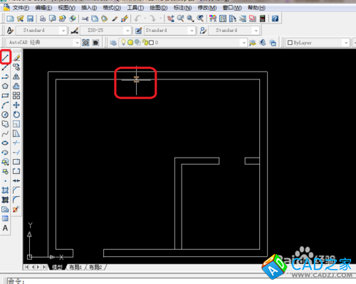 cad 2008自学教程：[5]cad 画窗的方法