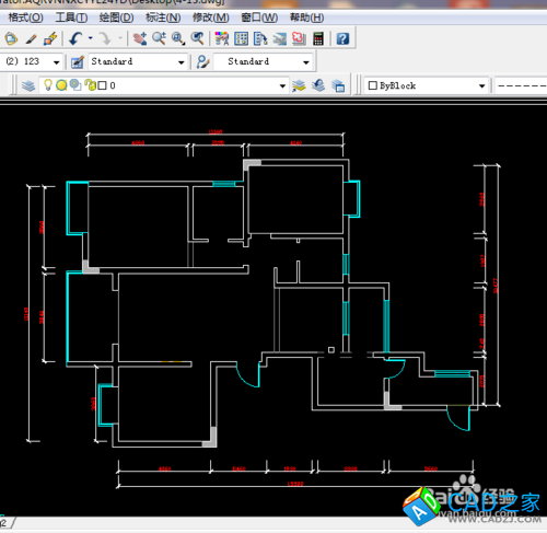 cad 2008自学教程：[24]cad 平面图怎么标注