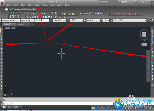 CAD2015怎么调出CAD经典模式