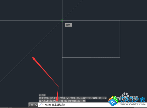 CAD教程：[19]CAD2015绘制角线的方法