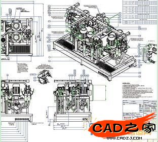 复杂的装配图纸
