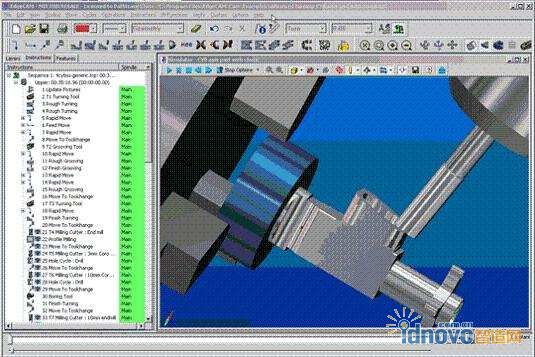 EdgeCAM中逼真的模拟加工仿真