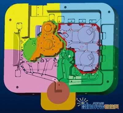 采用10块模块镶拼结构的模具