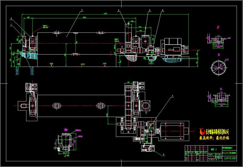 φ3.2×13m高细球磨机详图(三张)a