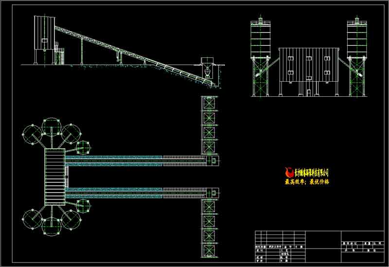 混凝土搅拌站布置总图